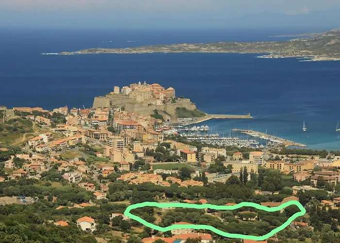 Maison De Enchantee A Avec Vue Sur Et Montagne Calvi (Corsica)